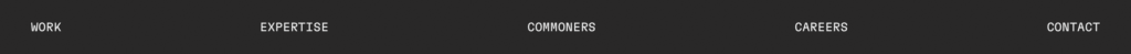 OddCommon navigation menu
